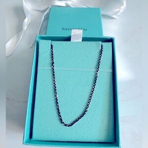 Tiffany & Co. black enamel Sparkle Chain